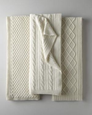 Sofia Cashmere Fishermans Cable Knit Cashmere Throw.jpg